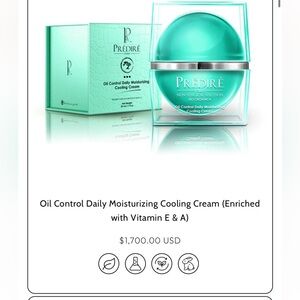 Oil Control Daily Moisturizing Cooling Cream - Green